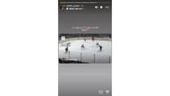 Odette Peters' Instagram story after Zach Werenski scored five points against the Lighting last week. (Source: Instagram @odette_peters)